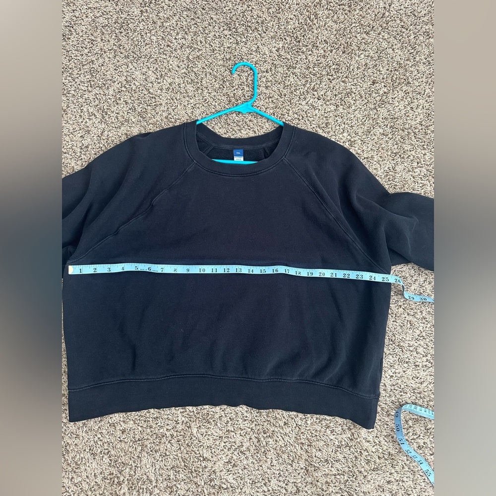 Old Navy Cotton Blend Black XXL Sweatshirt